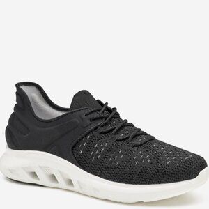 Johnston & Murphy Activate Black Knit U-Throat Sneakers Size 7.5 New With Tags